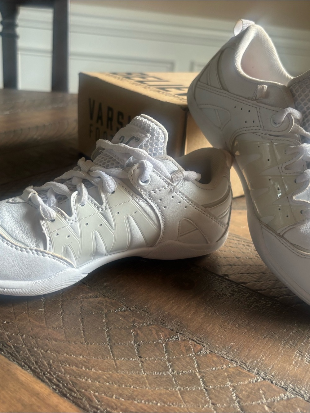 Varsity Kids White Athletic Sneakers